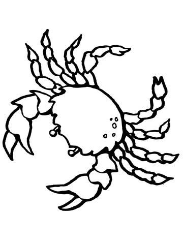 Krab kolorowanki